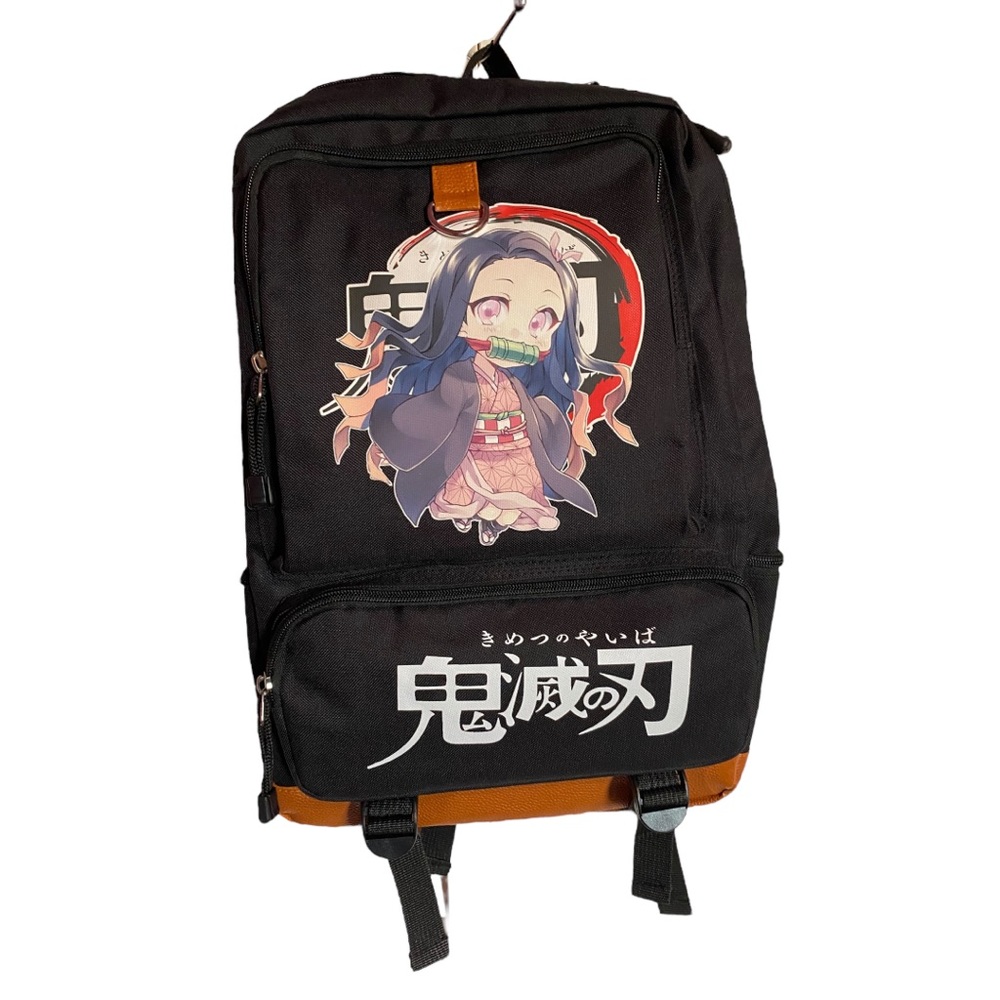 Anime Backpack with Charging Port and Cords NWT